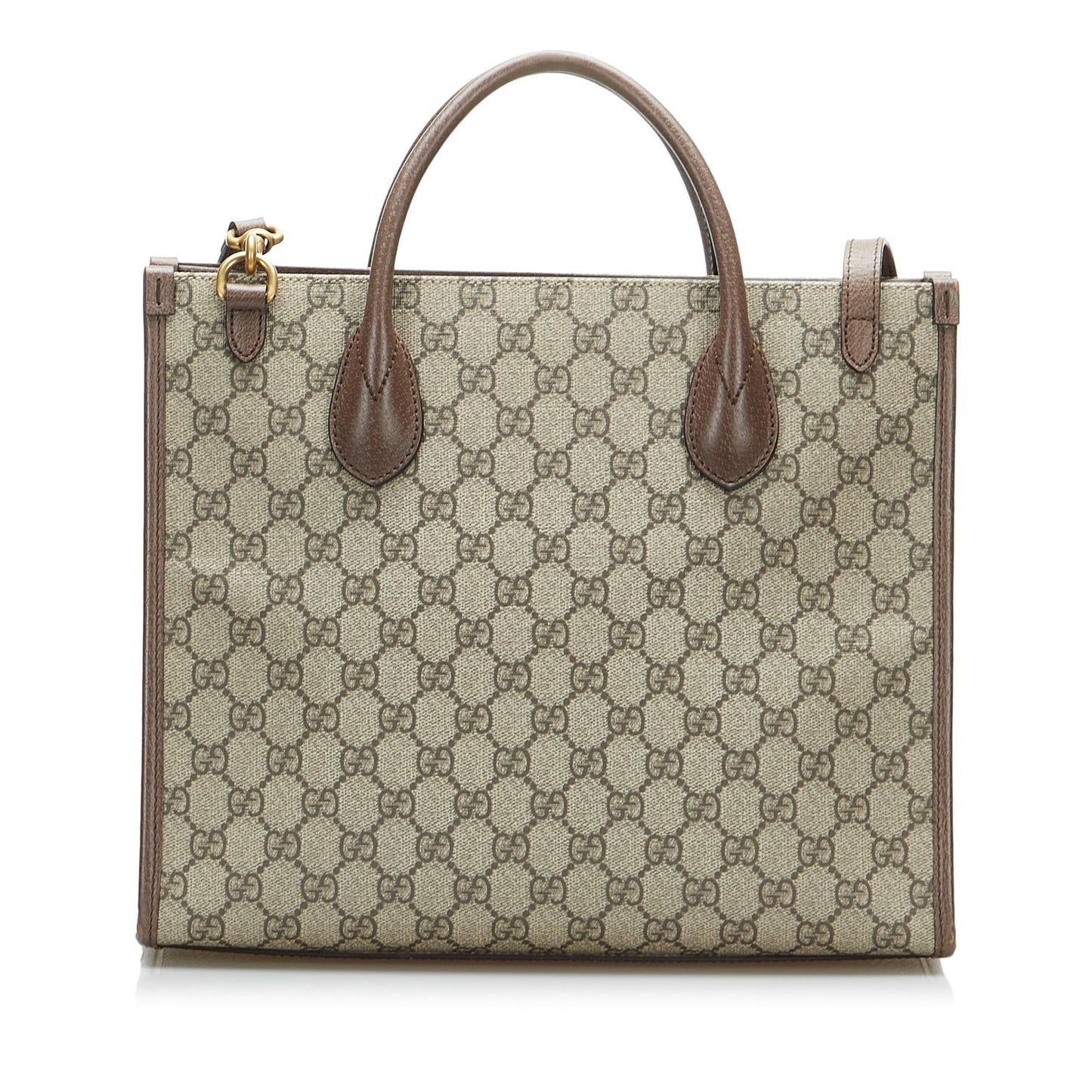 Gucci x Disney GG Supreme Donald Canvas Brown Small Satchel Bag