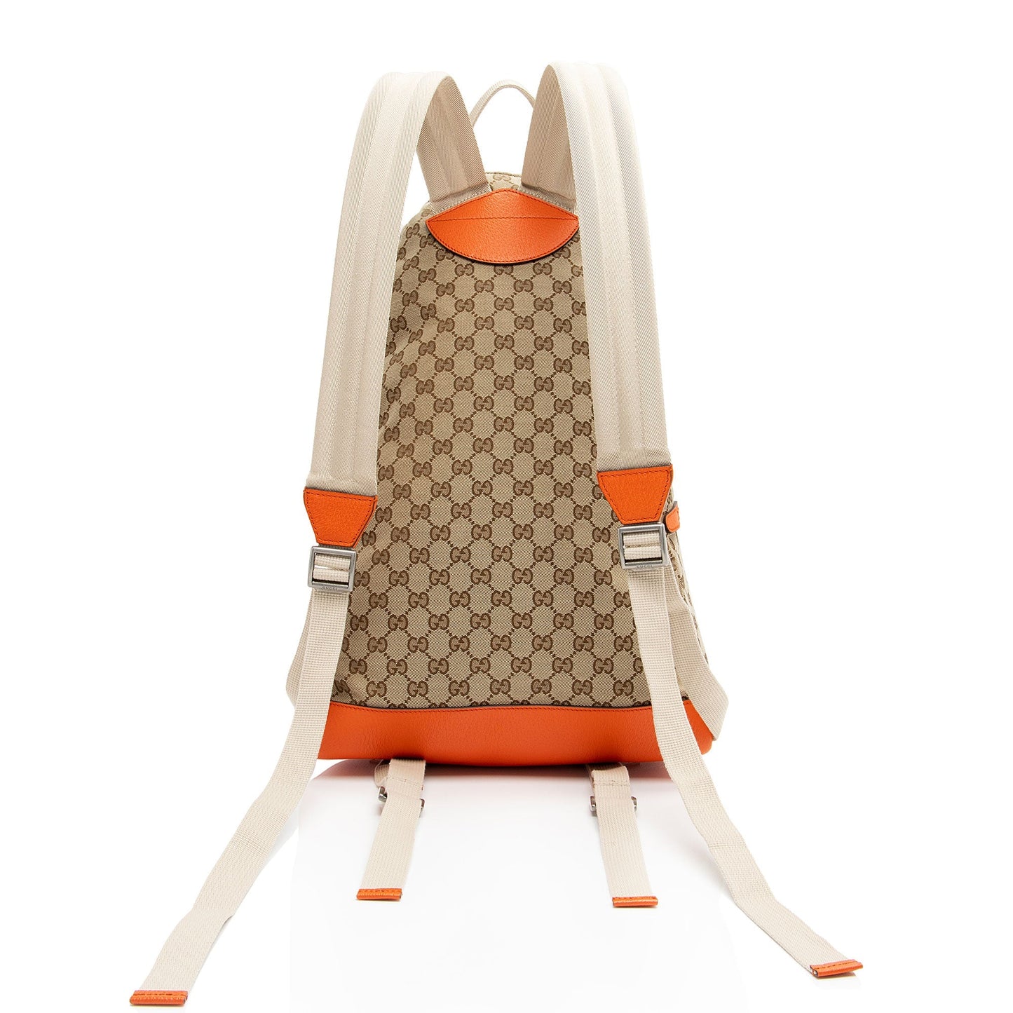 Gucci x North Face GG Backpack Leather Canvas Nylon Beige Shoulder Bag