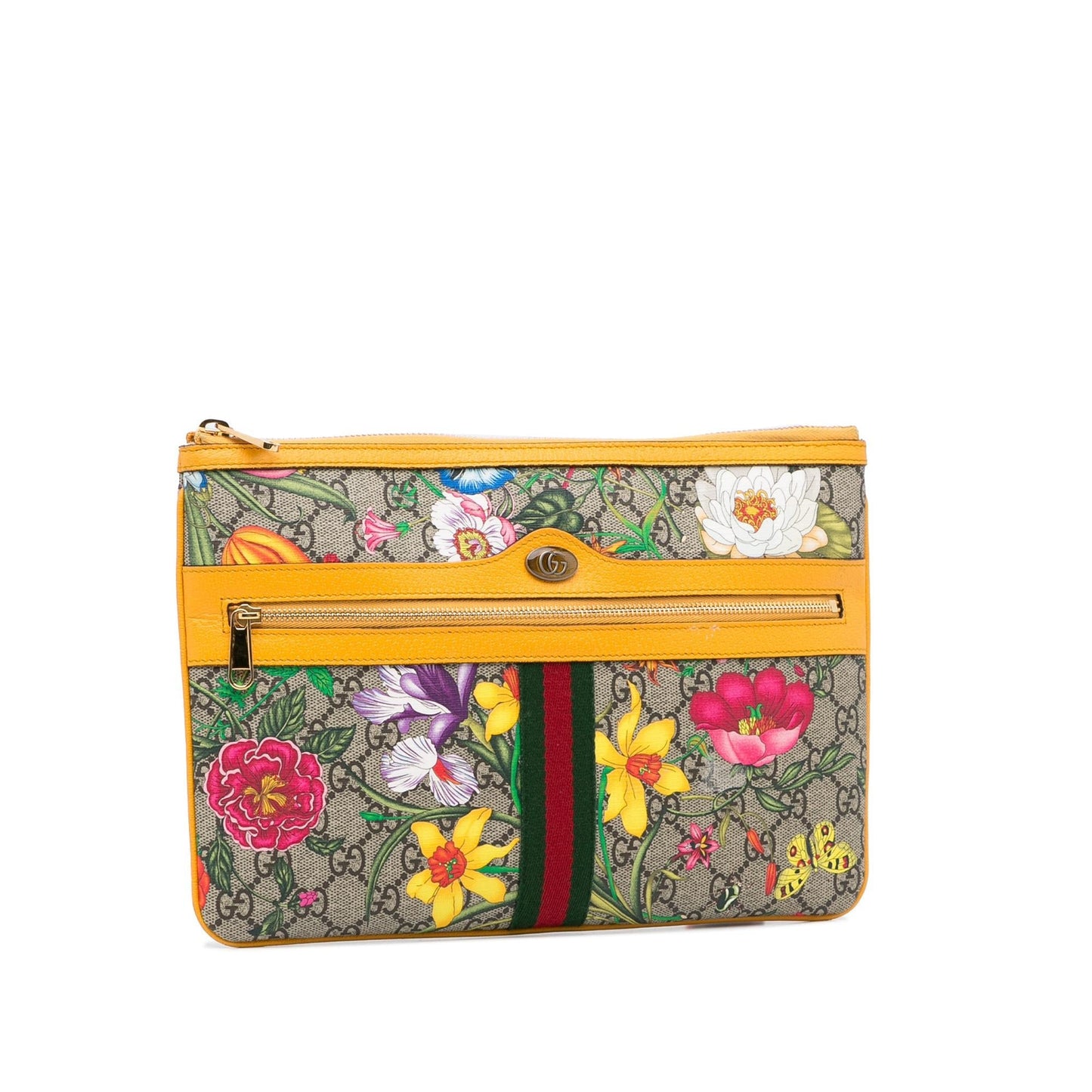 Gucci x Yuko Higuchi Ophidia SHG-x5G95m Canvas Clutch Bag