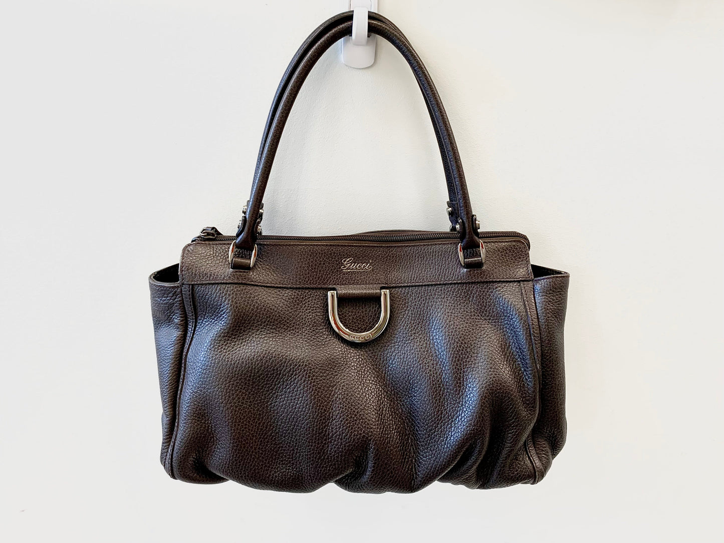 Gucci D-RING Leather Black Jewelry