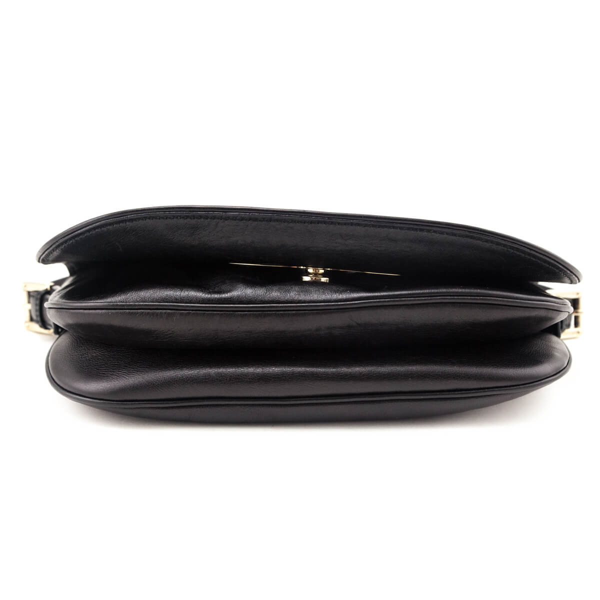 Gucci Black Leather Small Britt Shoulder Bag