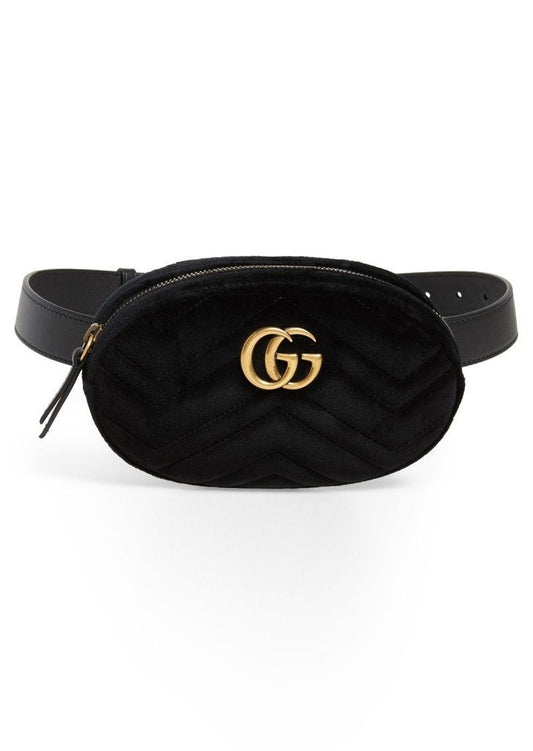 Gucci VELVET GG MARMONT Matelasse Belt