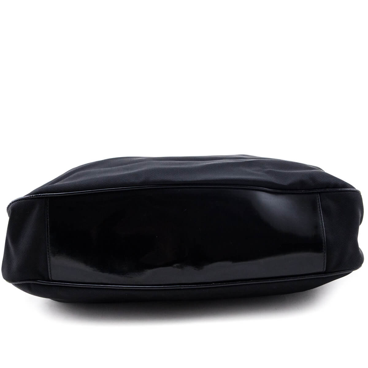 Gucci Black Nylon Bamboo Hobo Bag