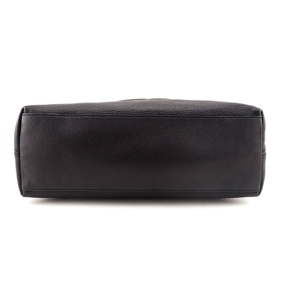 Gucci Black Pebbled Calfskin Medium Soho Chain Shoulder Bag
