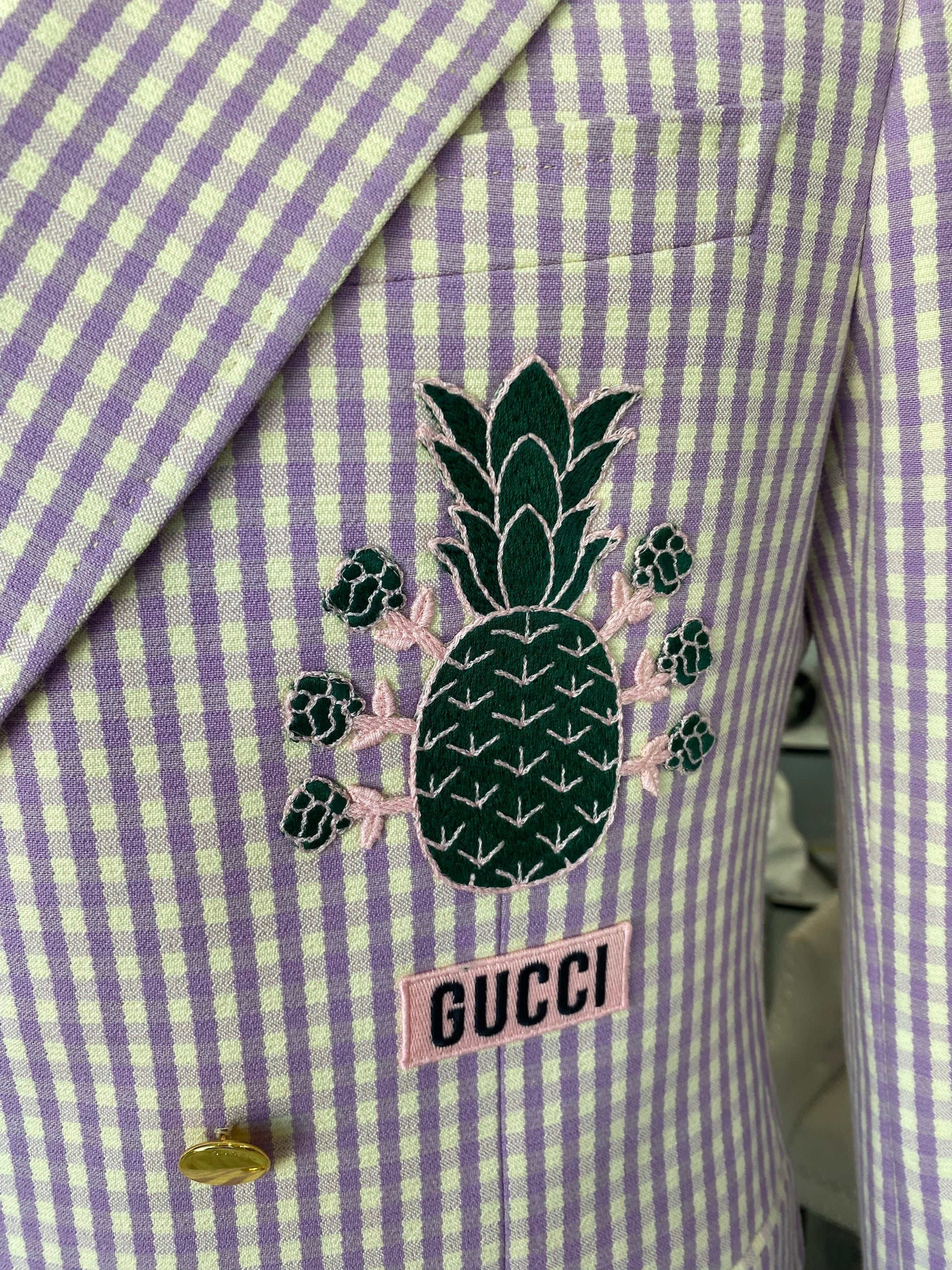 Gucci MICHEL GINGHAM CHECK BLAZER Accessory