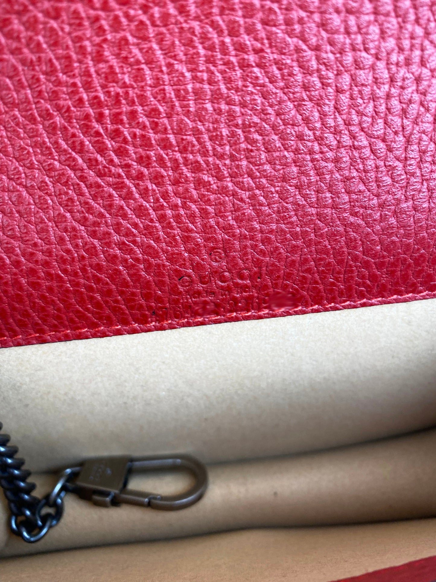 Gucci Red Super Mini Dionysus Bag