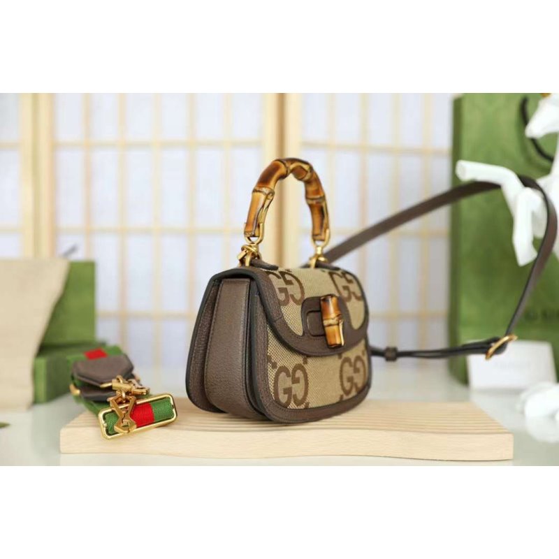 Gucci Bamboo Handle Bag Travel Bag Bag Bg02267