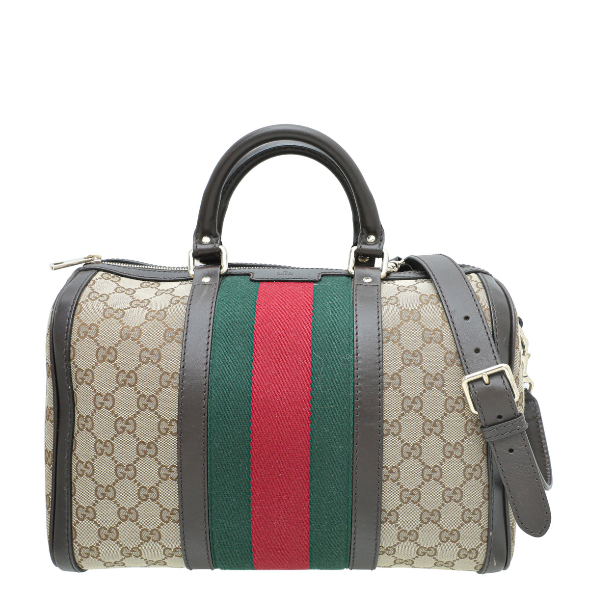 Gucci Tricolor GG Web Joy Boston Medium Bag