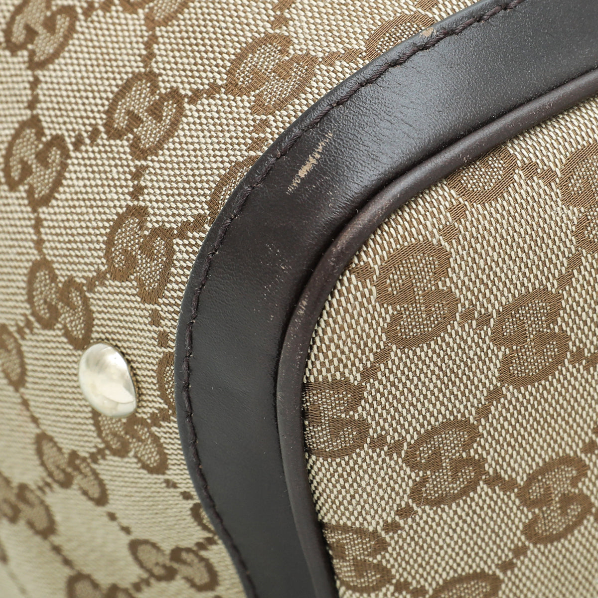 Gucci Tricolor GG Web Joy Boston Medium Bag