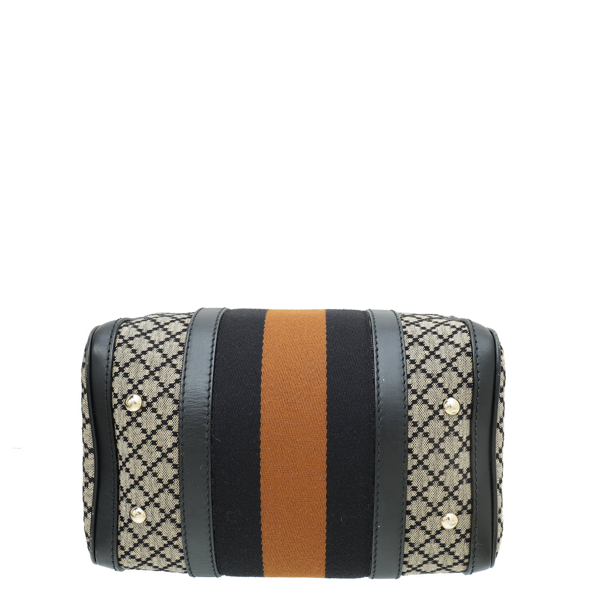 Gucci Black Diamante Web Small Joy Boston Small Bag