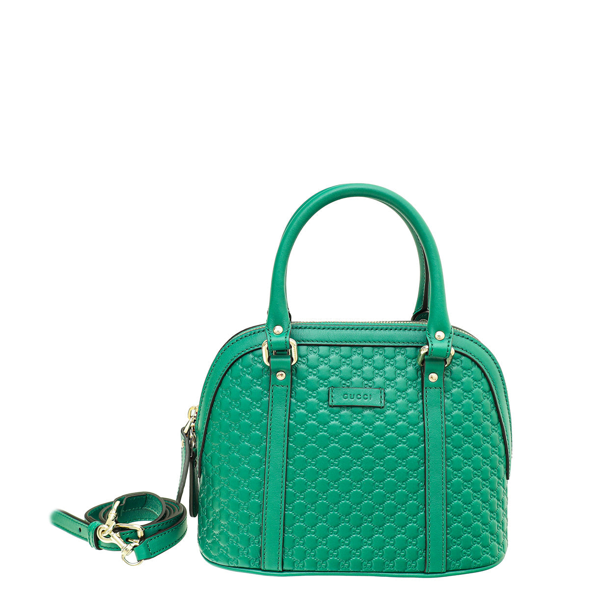 Gucci Green GG Microguccissima Dome Satchel Mini Bag