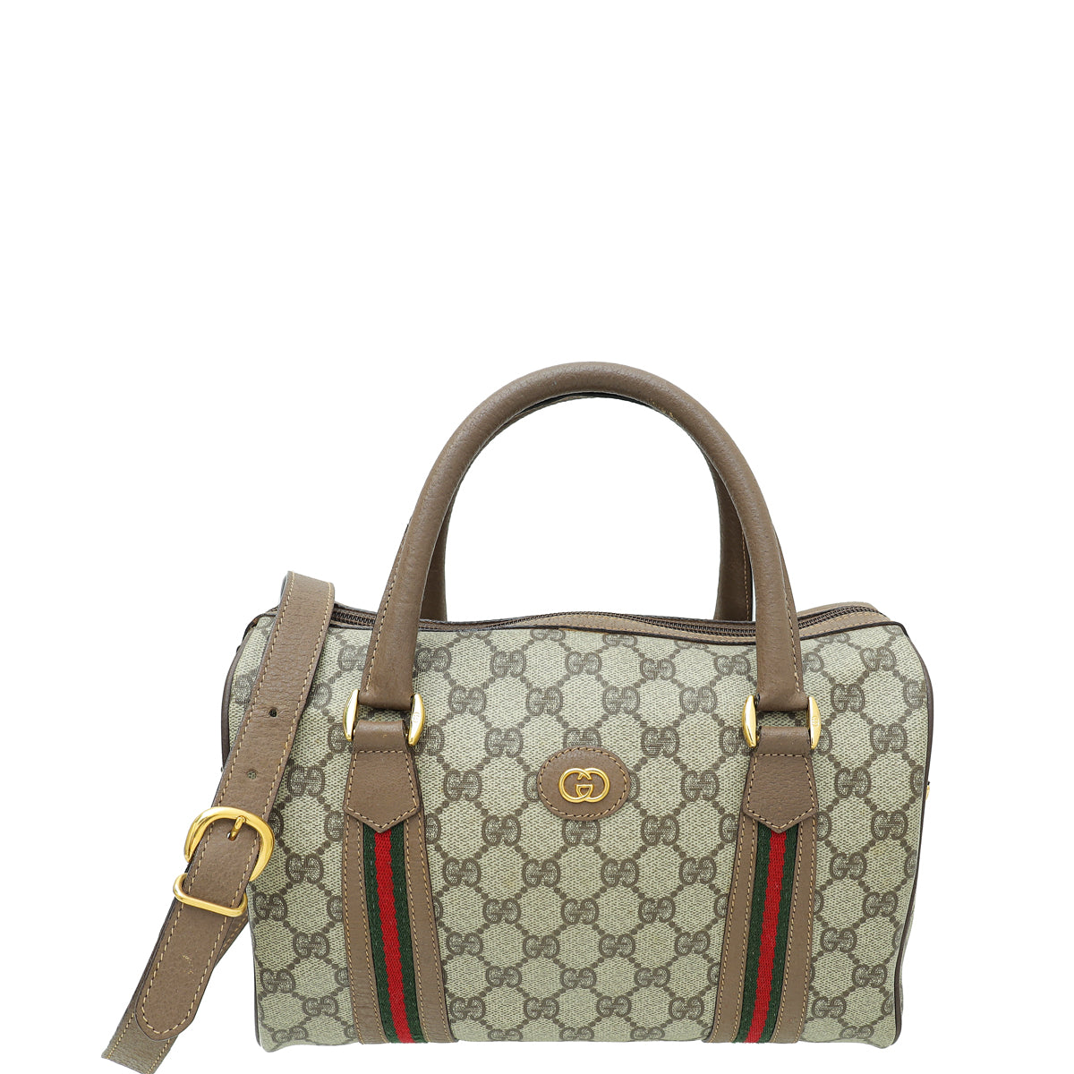 Gucci Bicolor GG Supreme Boston Bag