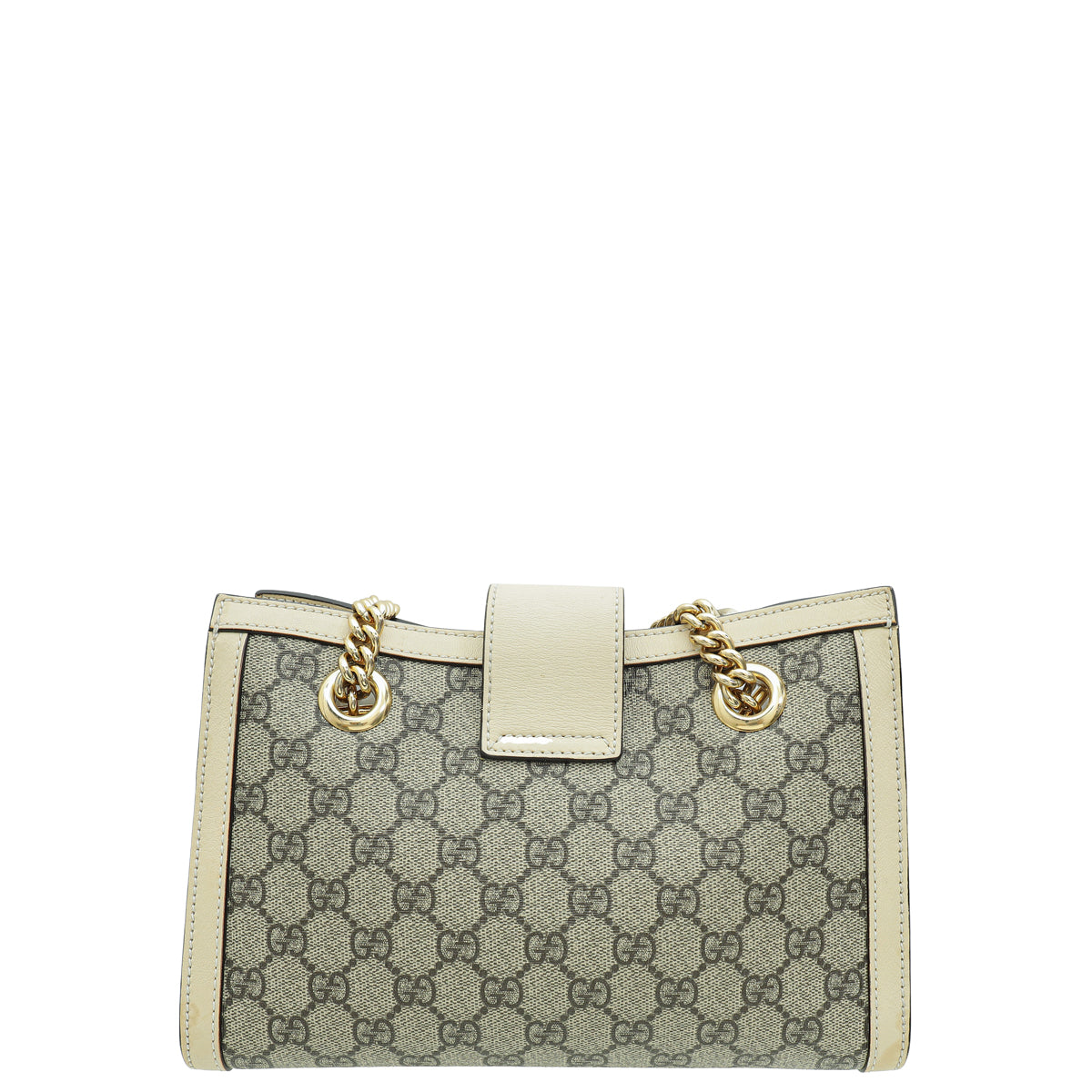 Gucci Bicolor GG Supreme Padlock Small Shoulder Bag