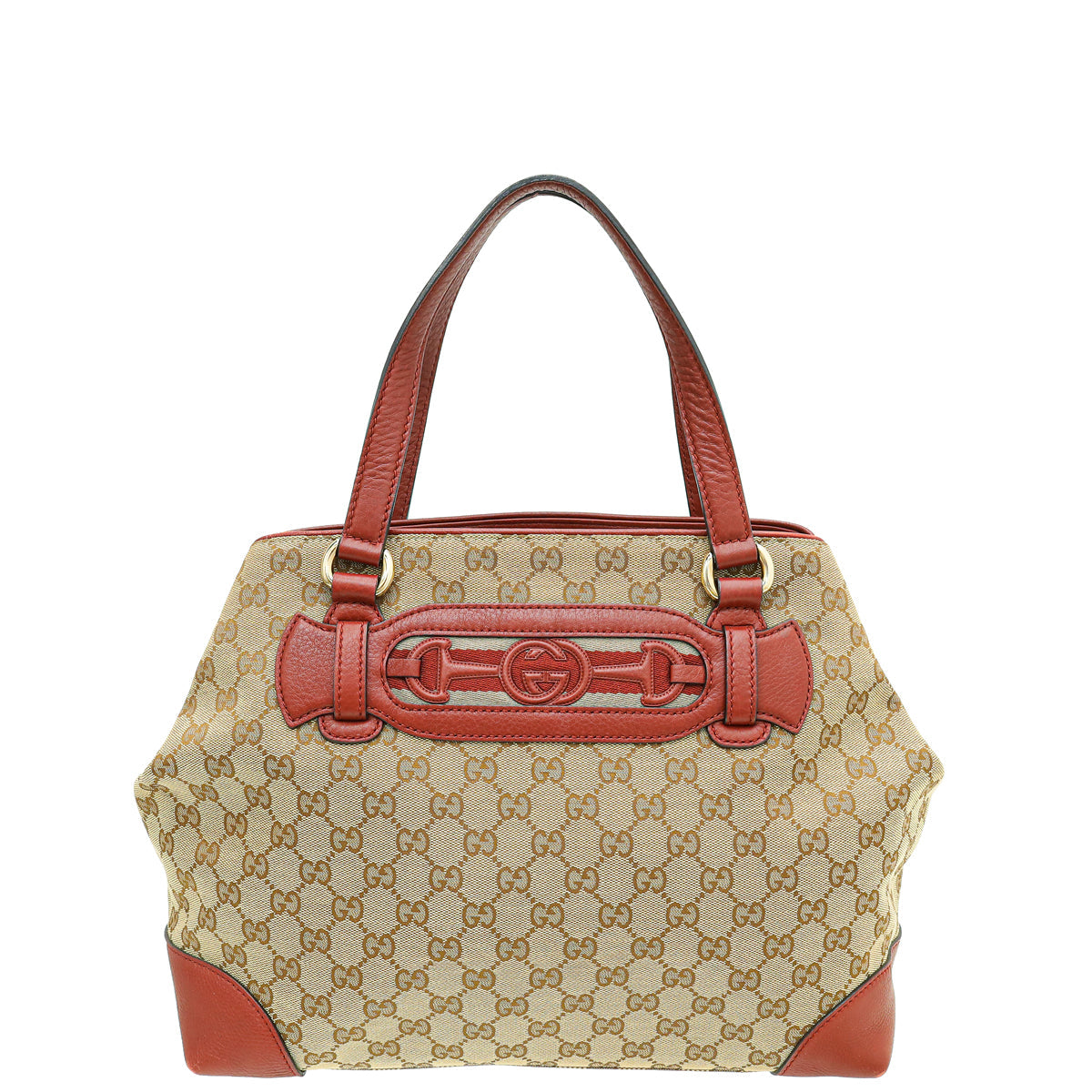 Gucci Bicolor GG Web Dressage Tote Bag
