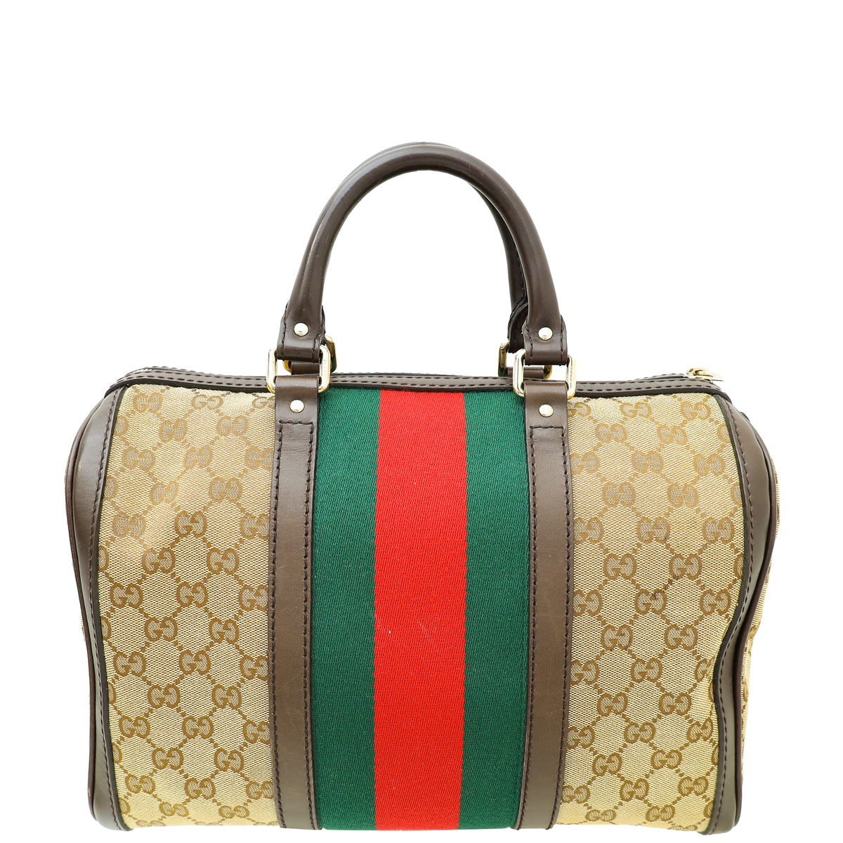 Gucci Multicolor GG Supreme Web Joy Boston Medium Bag