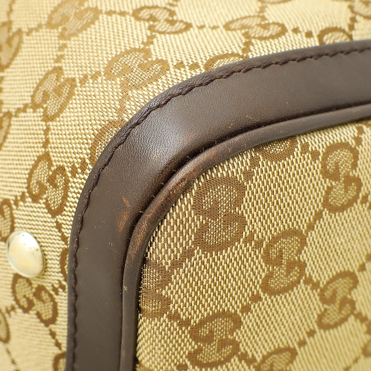 Gucci Multicolor GG Supreme Web Joy Boston Medium Bag