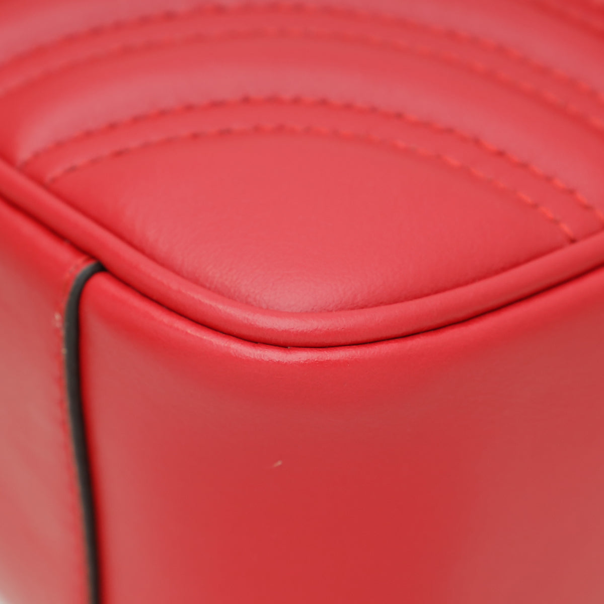 Gucci Red GG Marmont Matelasse Small Shoulder Bag