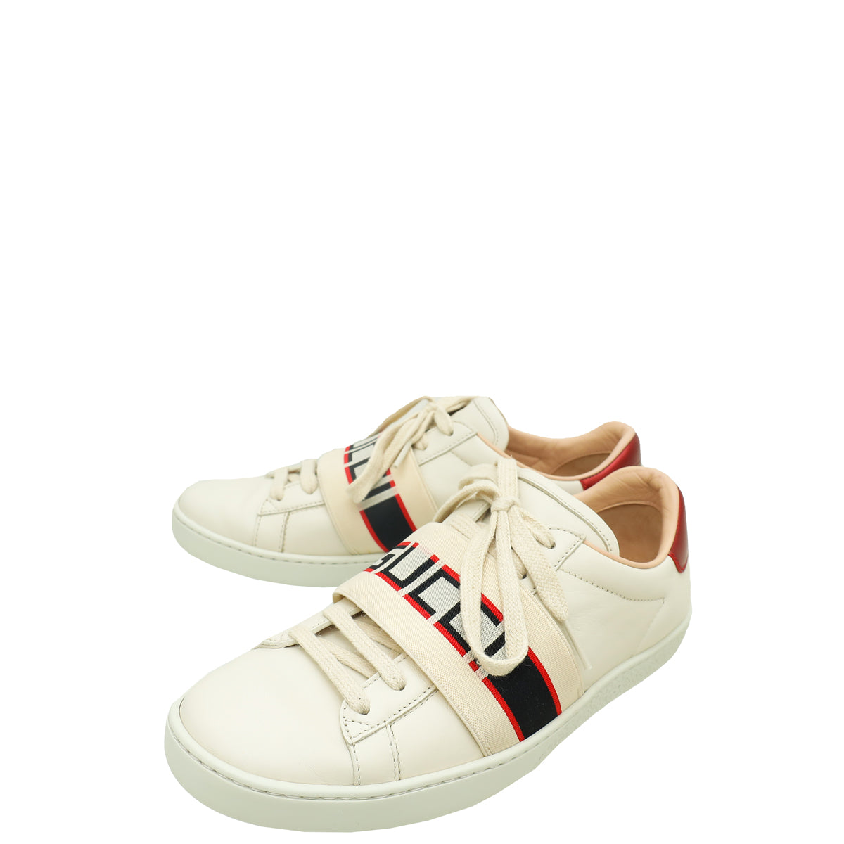 Gucci Bicolor Stripe Womens New Ace Sneakers 35.5
