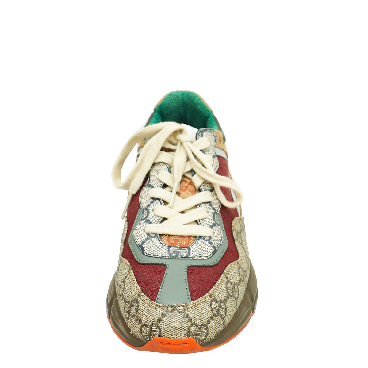 Gucci Tricolor Mix Monogram GG Rhyton Sneaker 37.5