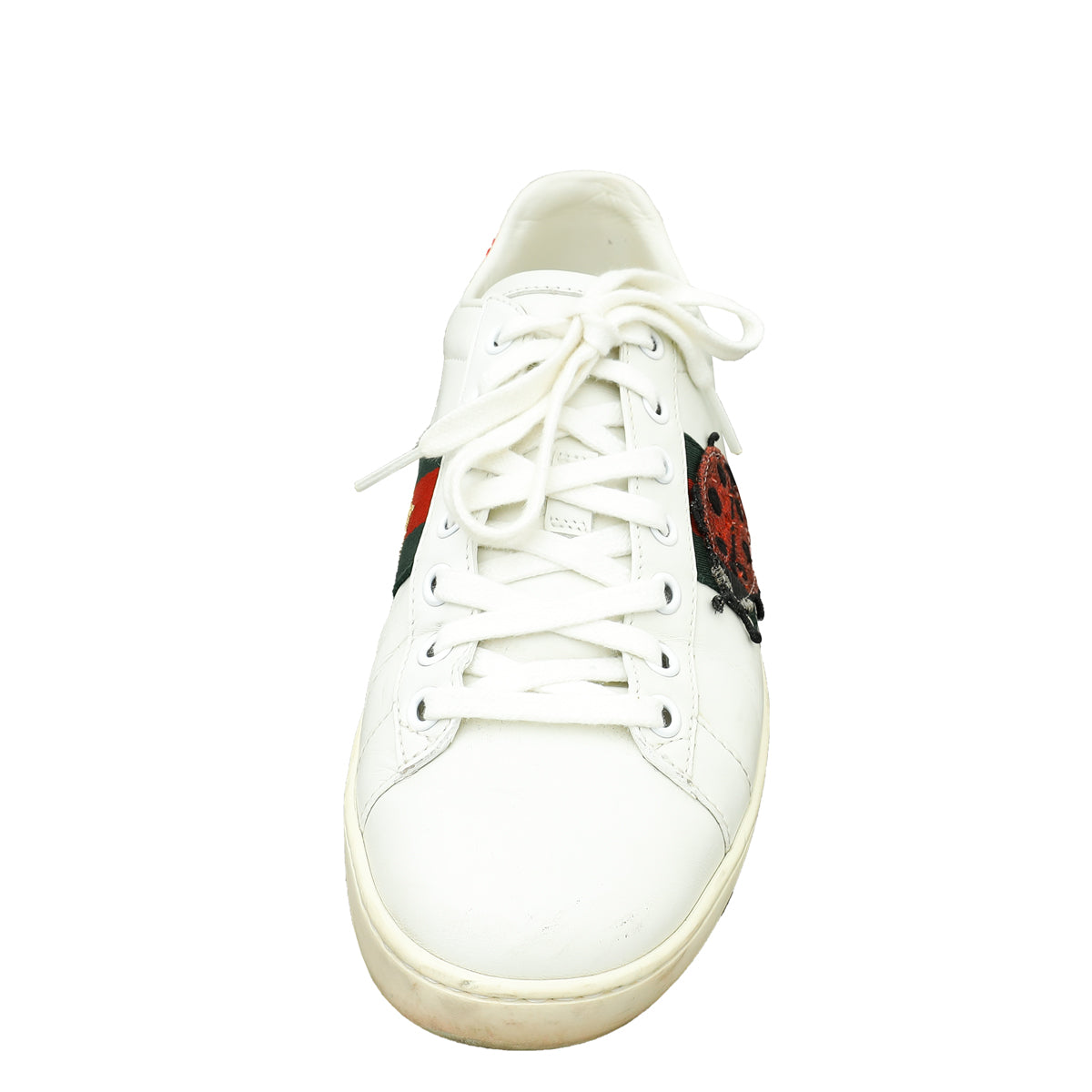 Gucci White Ace Pineapple x Ladybug Embroidered Sneakers 37