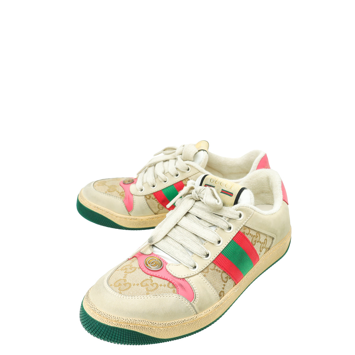 Gucci Bicolor GG Screener Web Sneaker 37