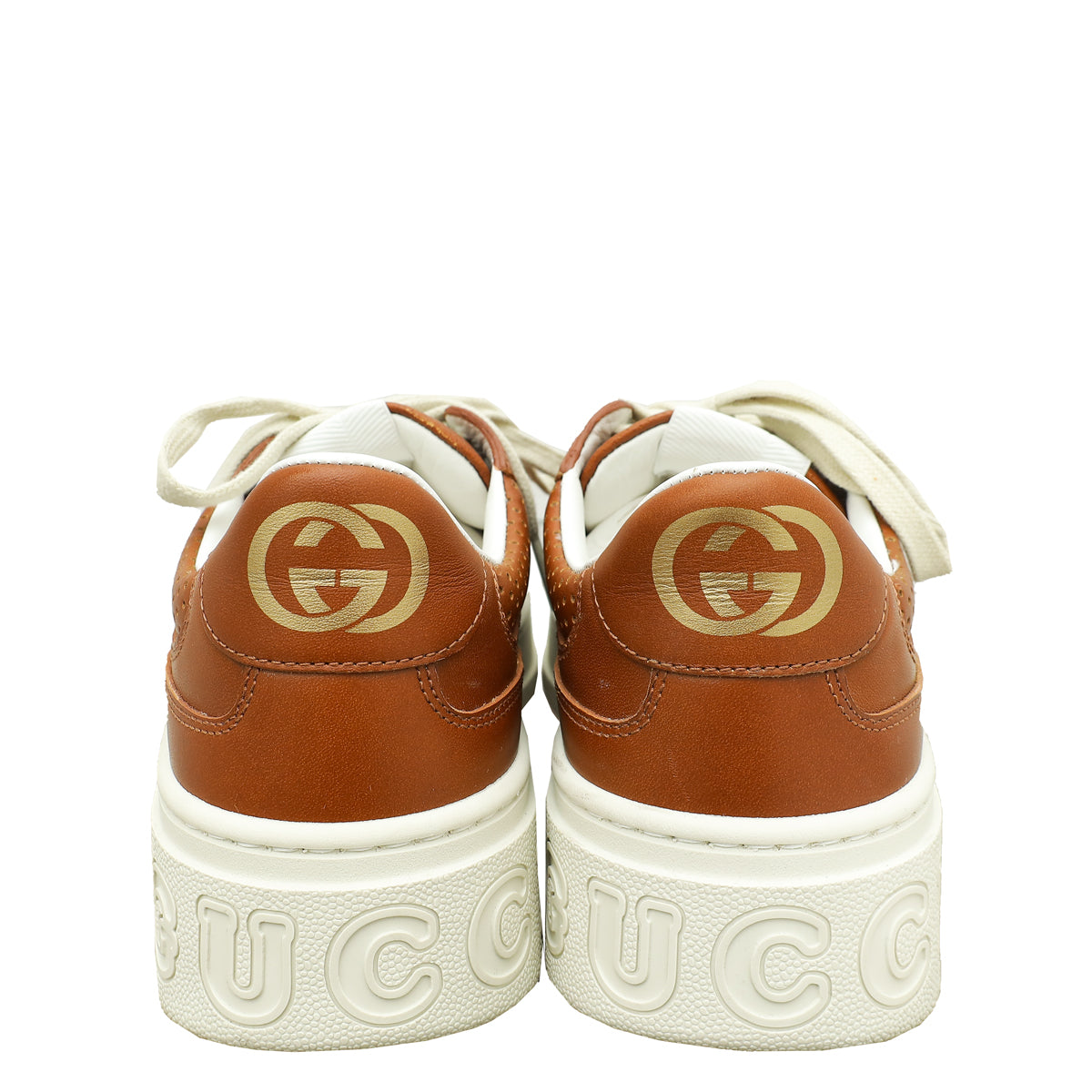 Gucci Brown GG Embossed Sneaker 40