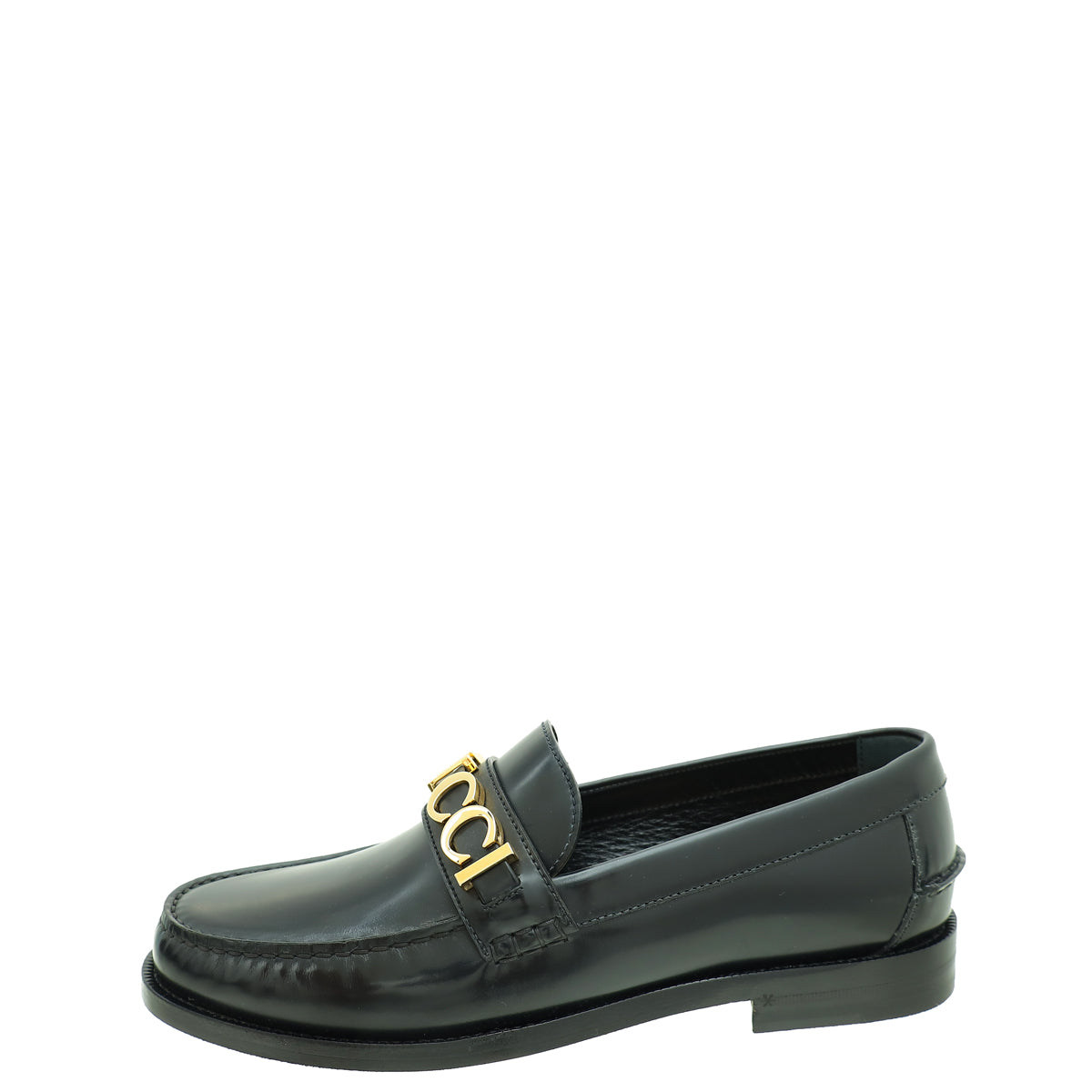 Gucci Black Logo Loafer 8