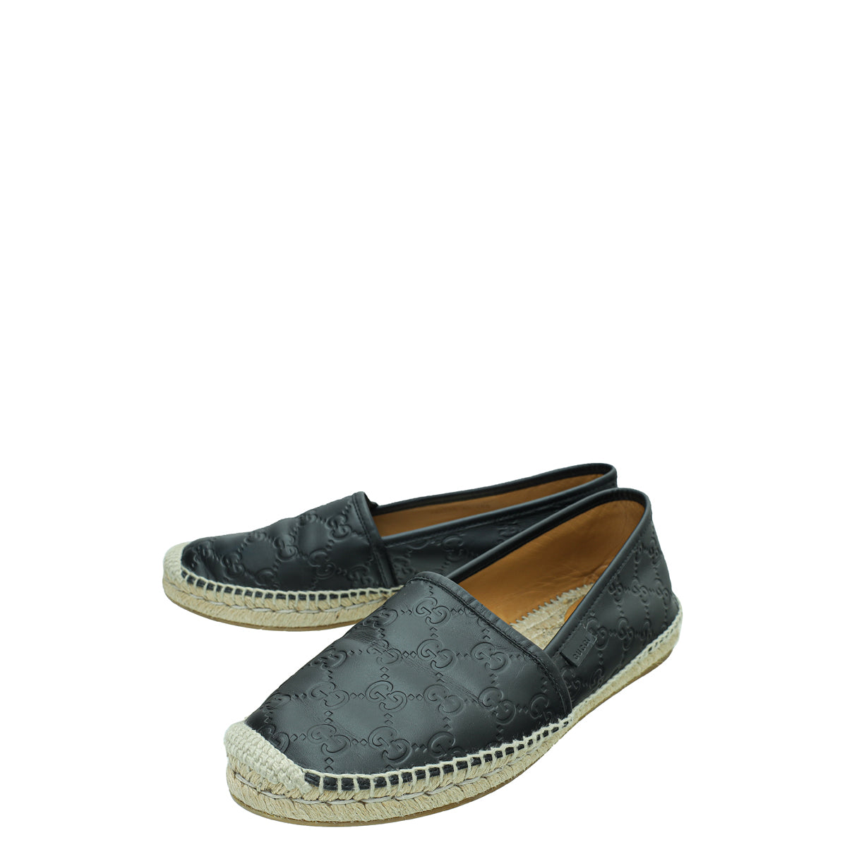 Gucci Black Guccissima Espadrille 41