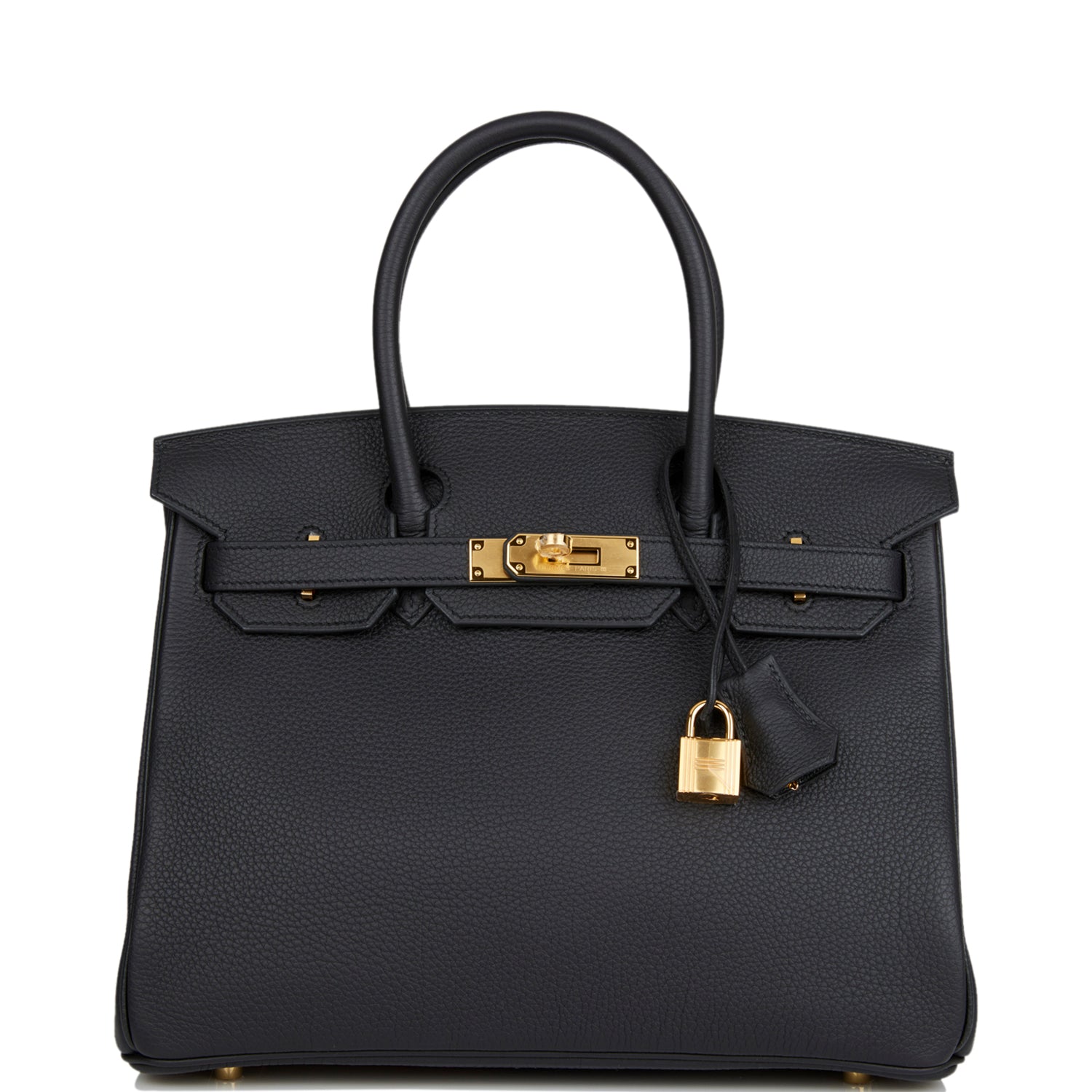 Hermes Birkin Togo Hardware Handbag Black Gold Travel Bag Hardware 9