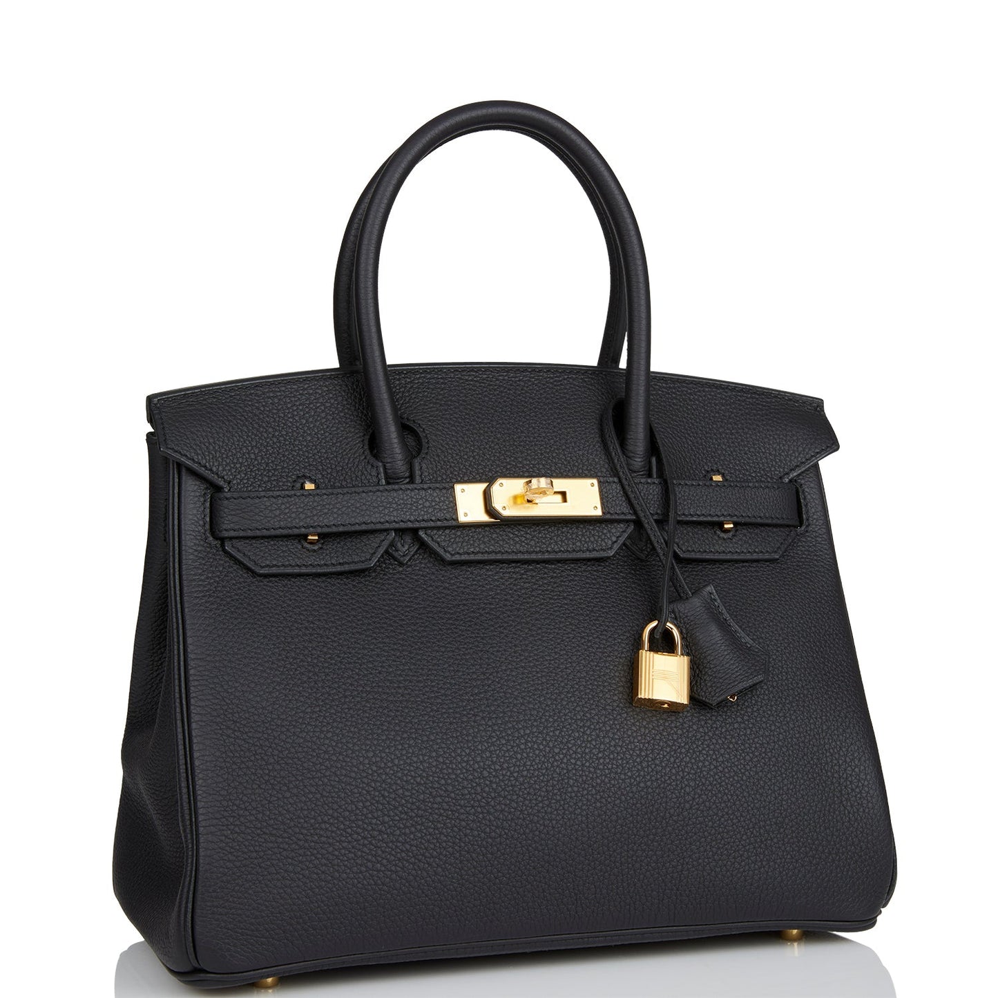 Hermes Birkin Togo Hardware Handbag Black Gold Travel Bag Hardware 9