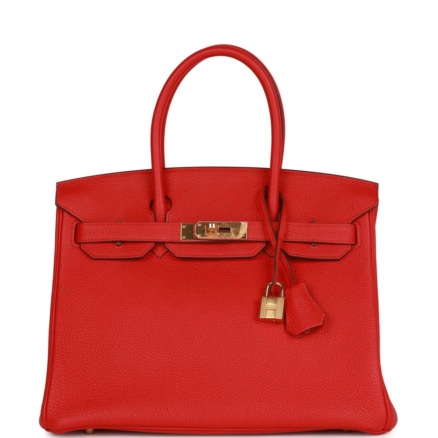 Hermes Birkin Rouge De Coeur Togo Hardware Handbag Gold Travel Bag Gold Hardware