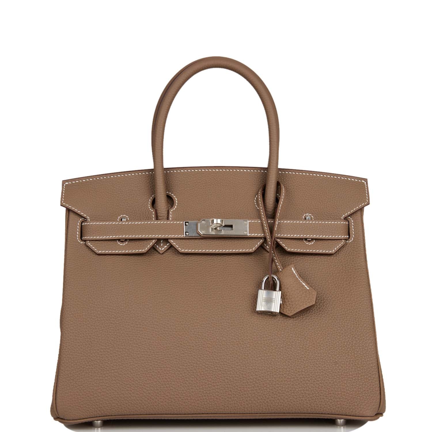 Hermes Birkin Etoupe Togo Palladium Hardware Handbag Travel Bag Hardware 1