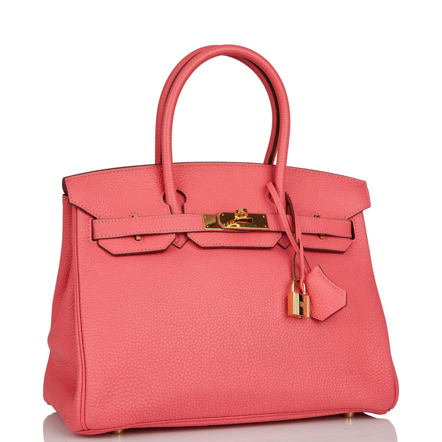 Hermes Birkin Rose Lipstick Togo Hardware Handbag Gold Travel Bag