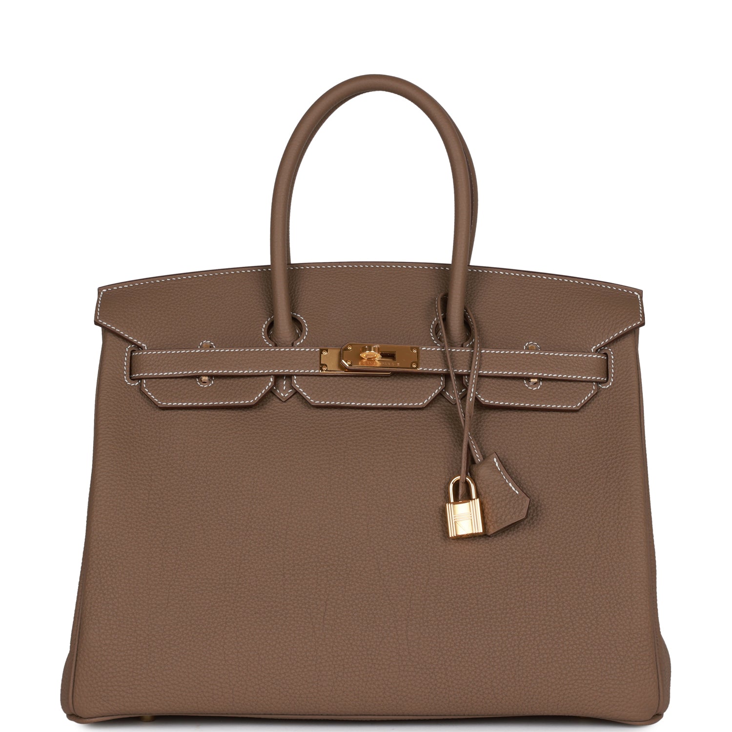 Hermes Birkin Etoupe Togo Hardware Handbag Gold Travel Bag Hardware 6