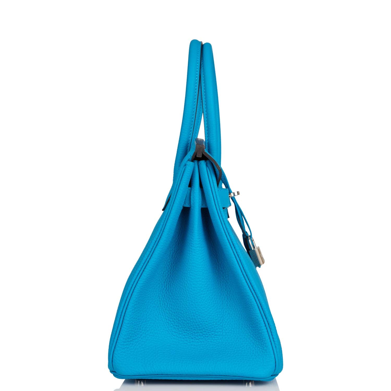 Hermes Birkin Bleu Zanzibar Togo Palladium Hardware Handbag Travel Bag