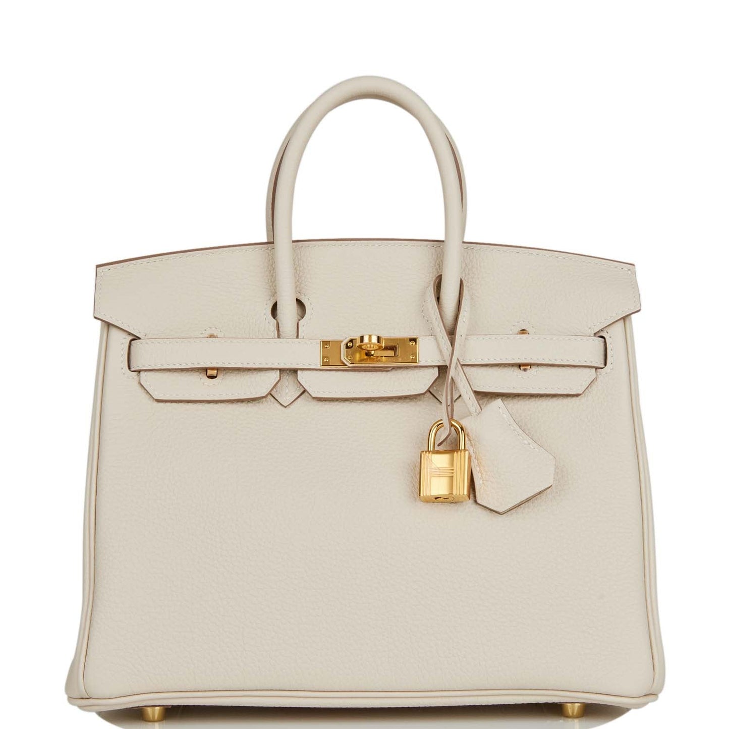 Hermes Birkin Craie Togo Hardware Handbag Gold Travel Bag 10