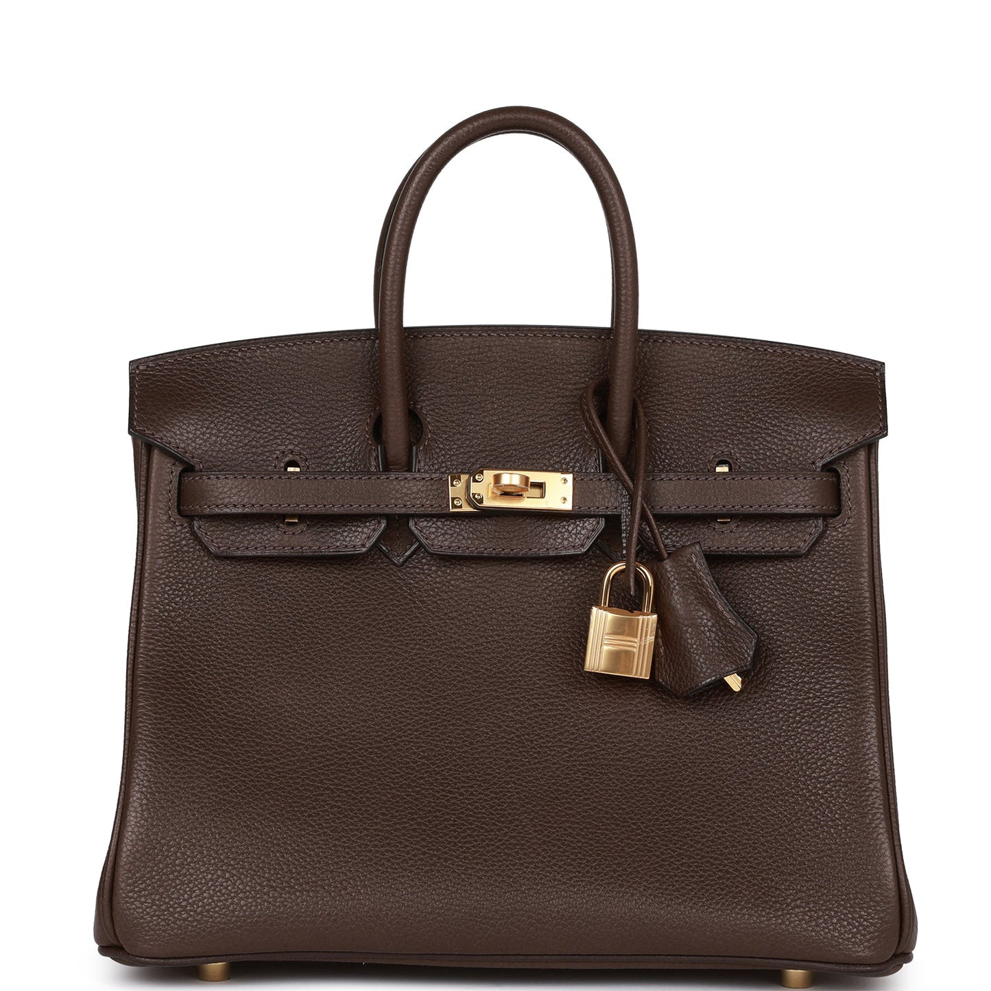 Hermes Birkin Ebene Barenia Faubourg Hardware Handbag Gold Travel Bag