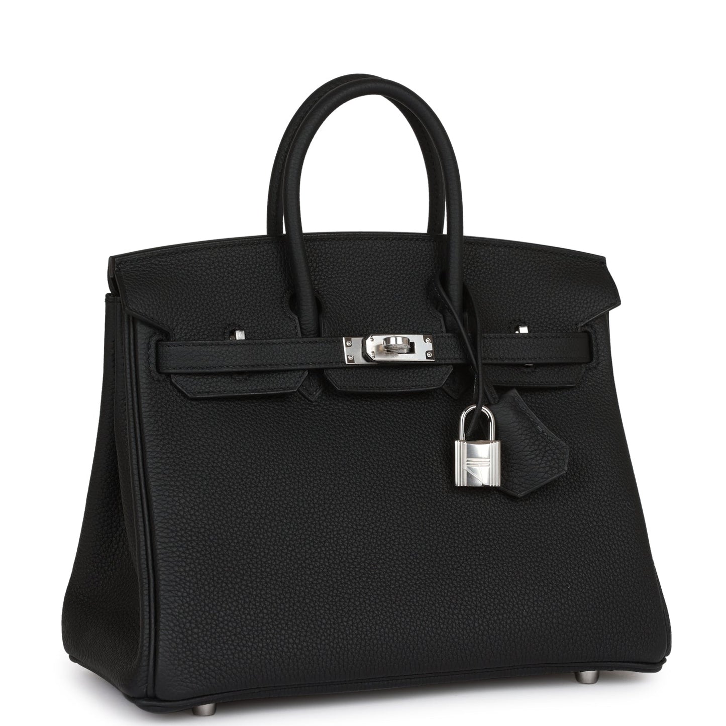 Hermes Birkin Togo Palladium Hardware Handbag Black Travel Bag 32