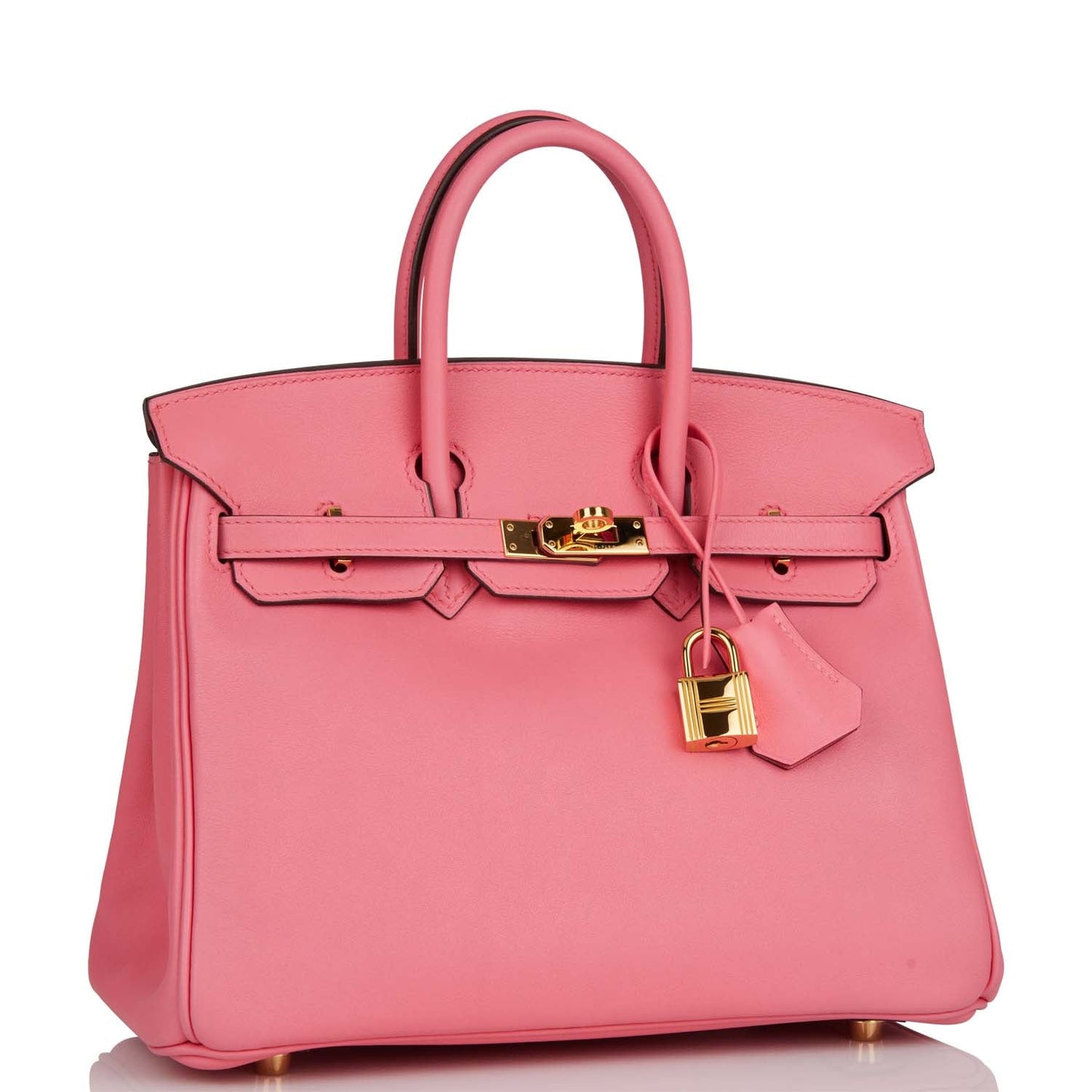 Hermes Birkin Rose Azalee Swift Hardware Handbag Gold Travel Bag
