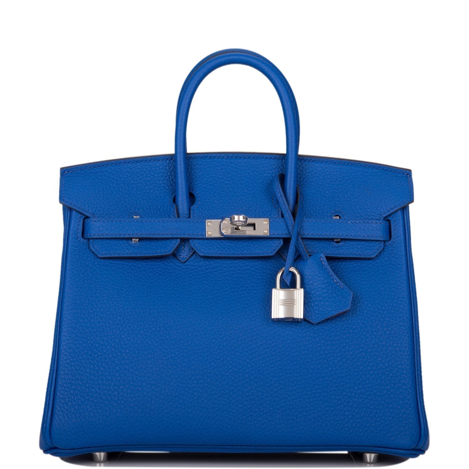 Hermes Birkin Bleu Royal Verso Togo Palladium Hardware Travel Bag