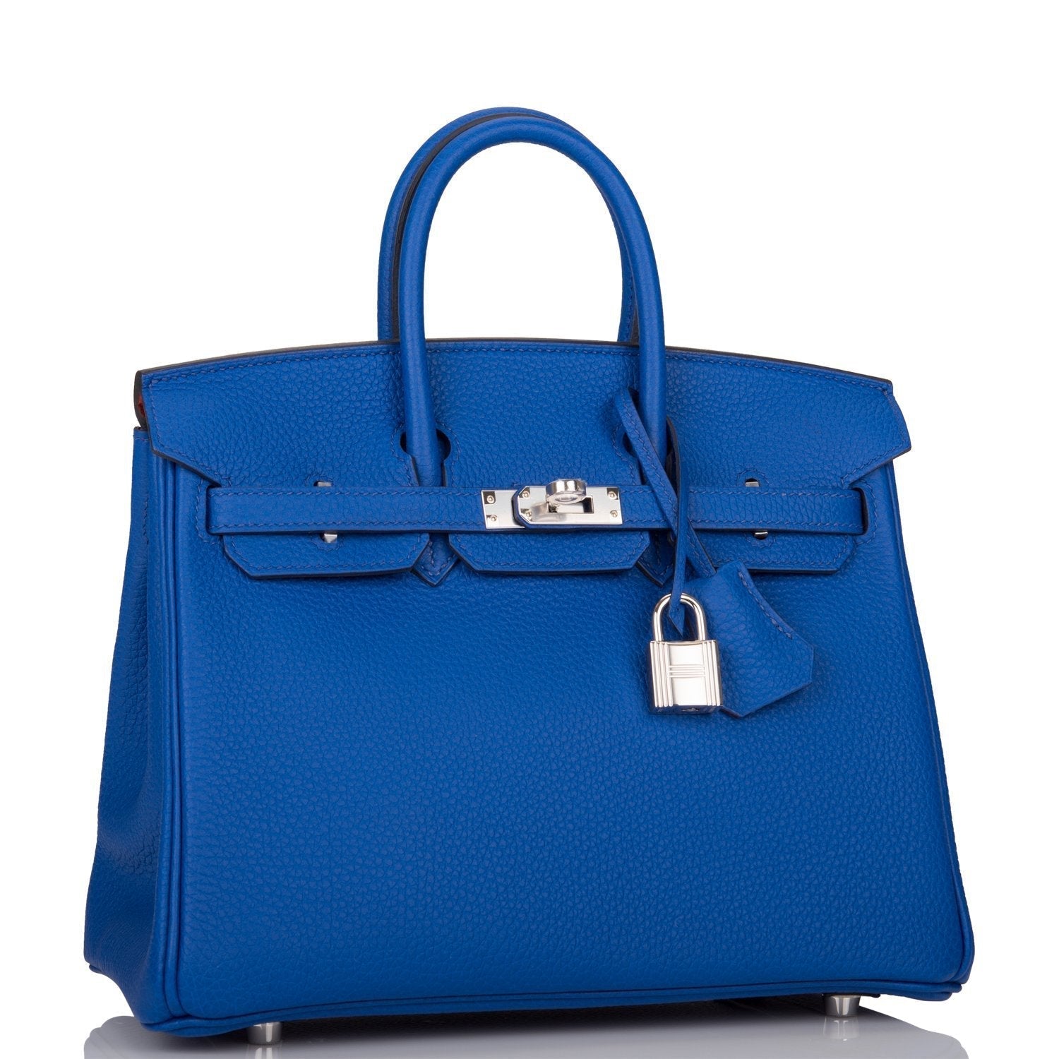 Hermes Birkin Bleu Royal Verso Togo Palladium Hardware Travel Bag