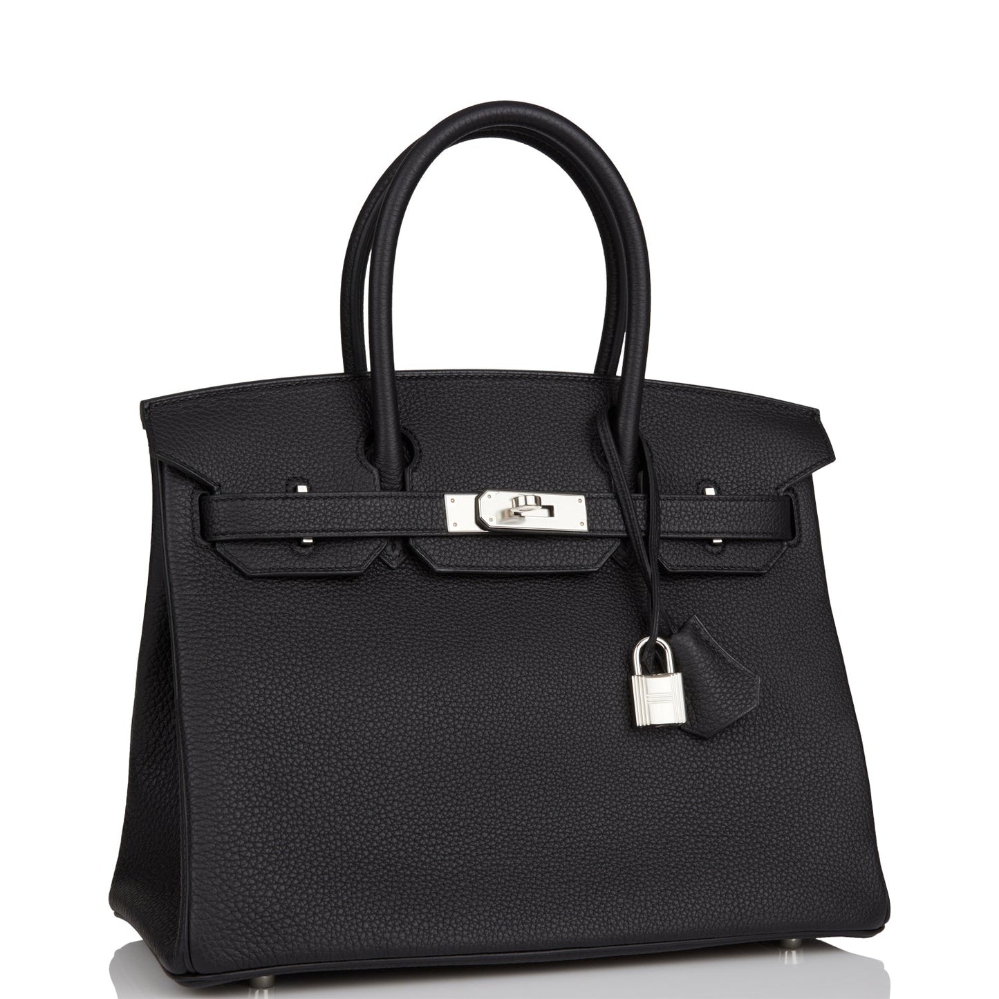 Hermes Birkin Togo Palladium Hardware Handbag Black Travel Bag 29