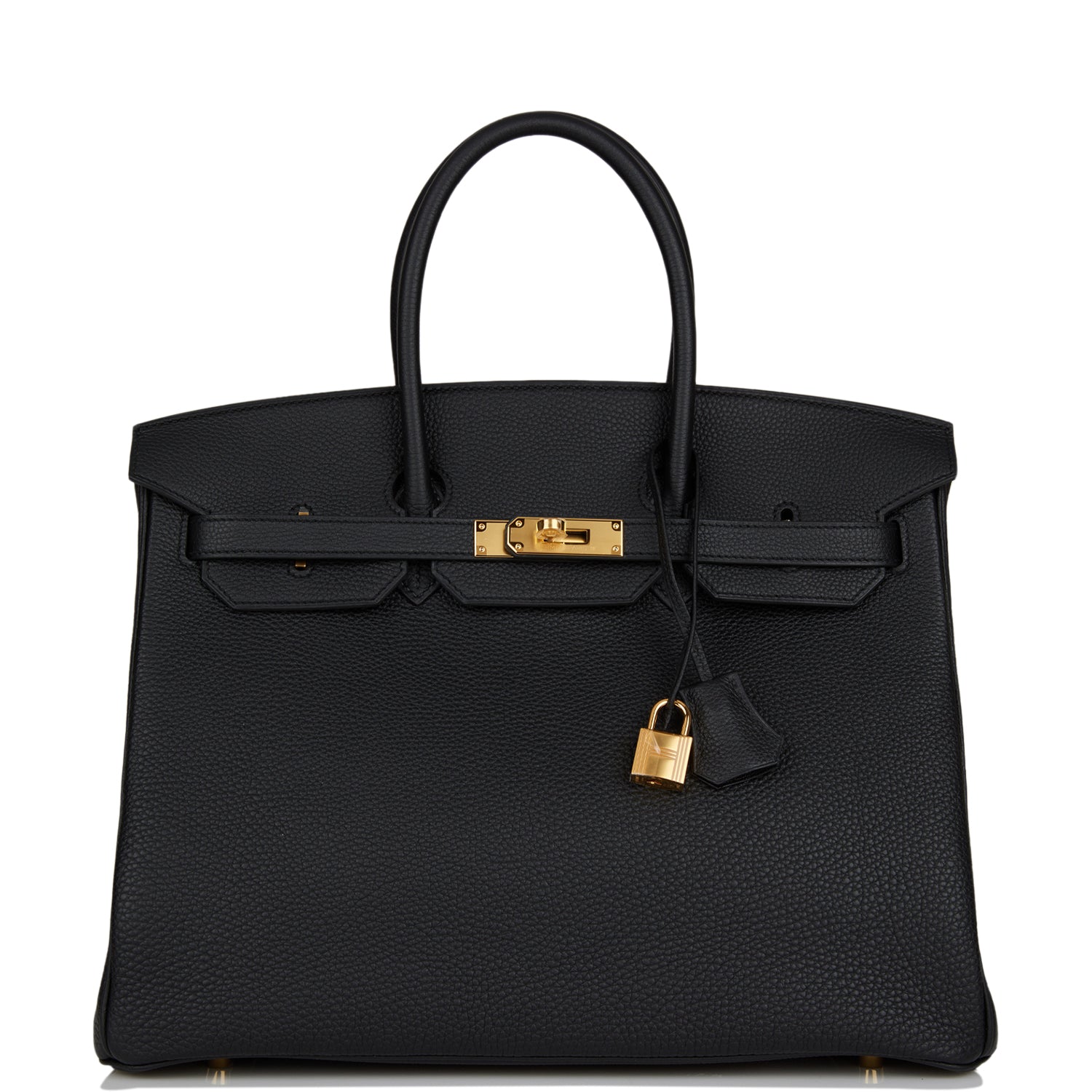 Hermes Birkin Togo Hardware Handbag Black Gold Travel Bag Hardware 7