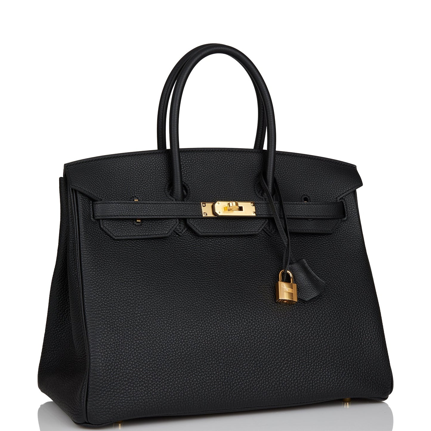 Hermes Birkin Togo Hardware Handbag Black Gold Travel Bag Hardware 6