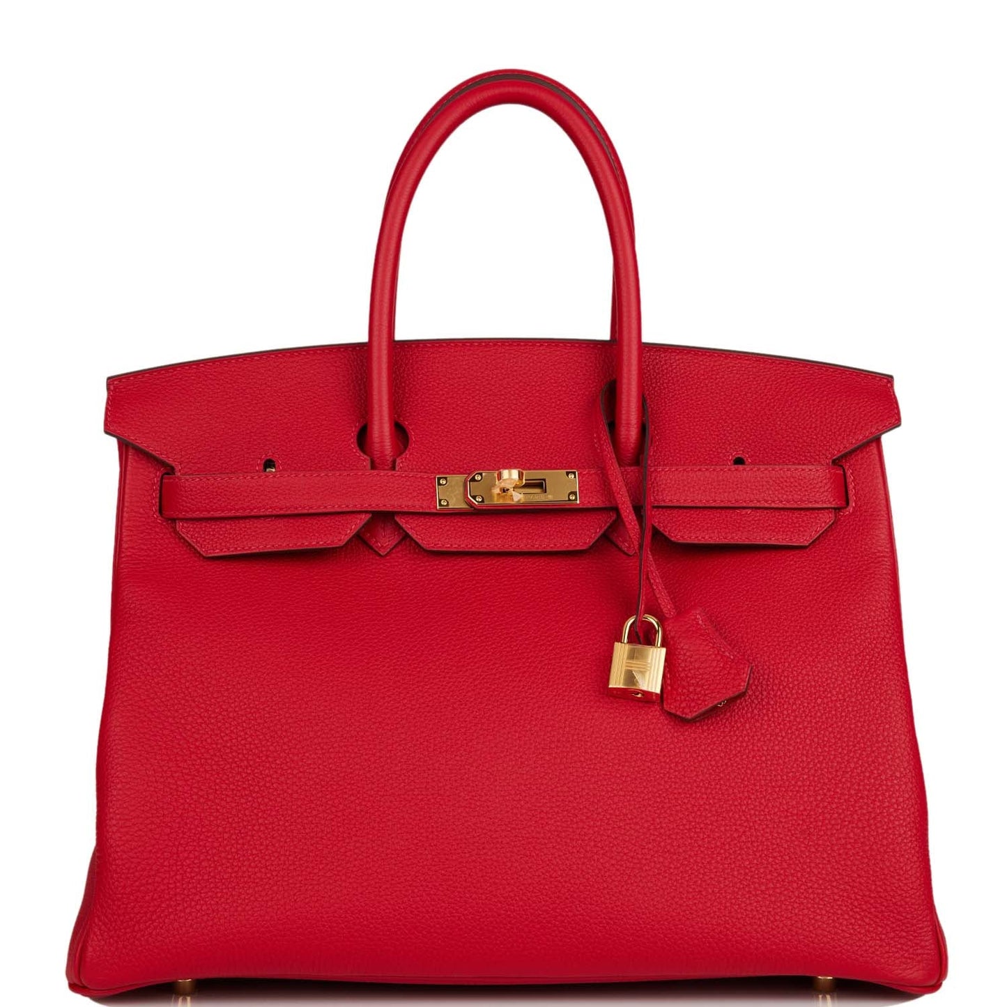 Hermes Birkin Rouge Cas Ue Togo Hardware Handbag Gold Travel Bag