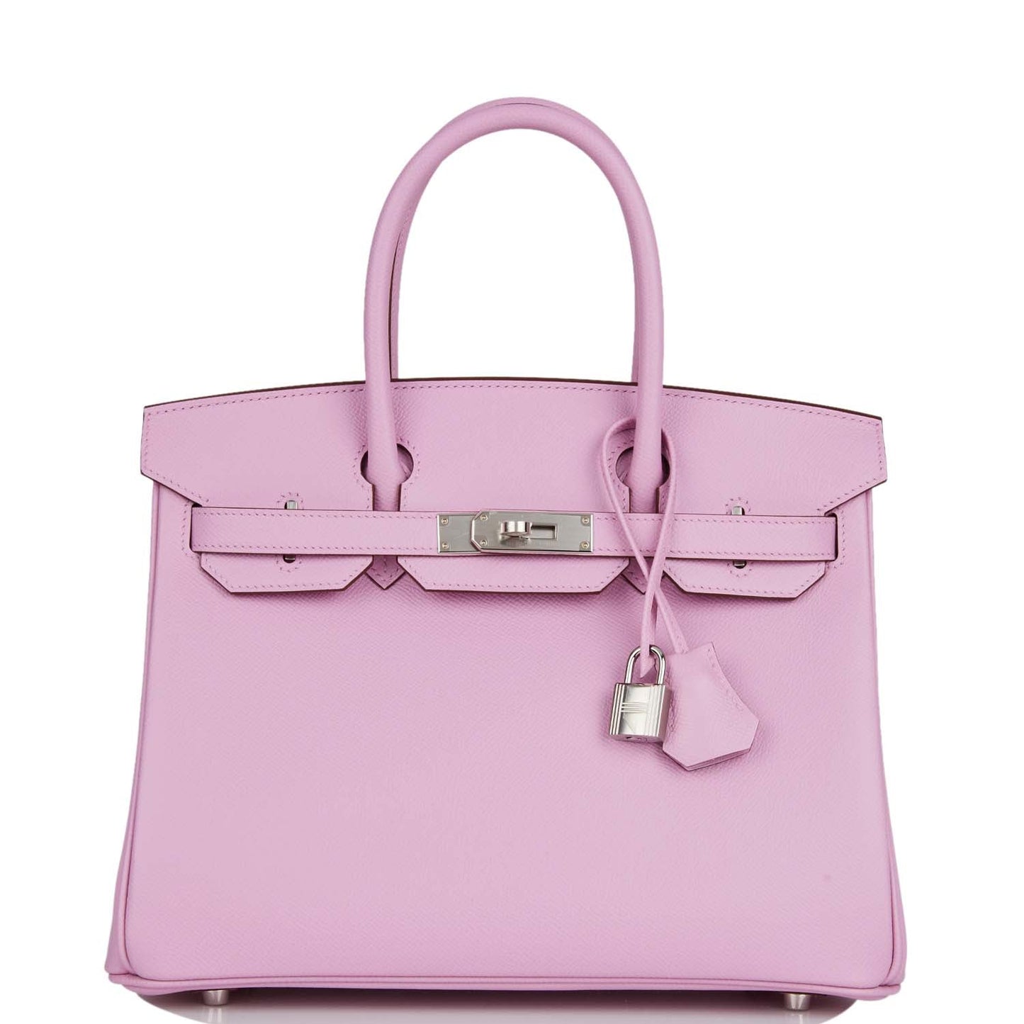 Hermes Birkin Mauve Sylvestre Epsom Palladium Hardware Handbag Travel Bag