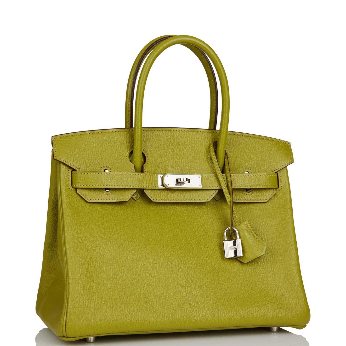 Hermes Birkin Vert Anis Chevre Palladium Hardware Handbag Travel Bag