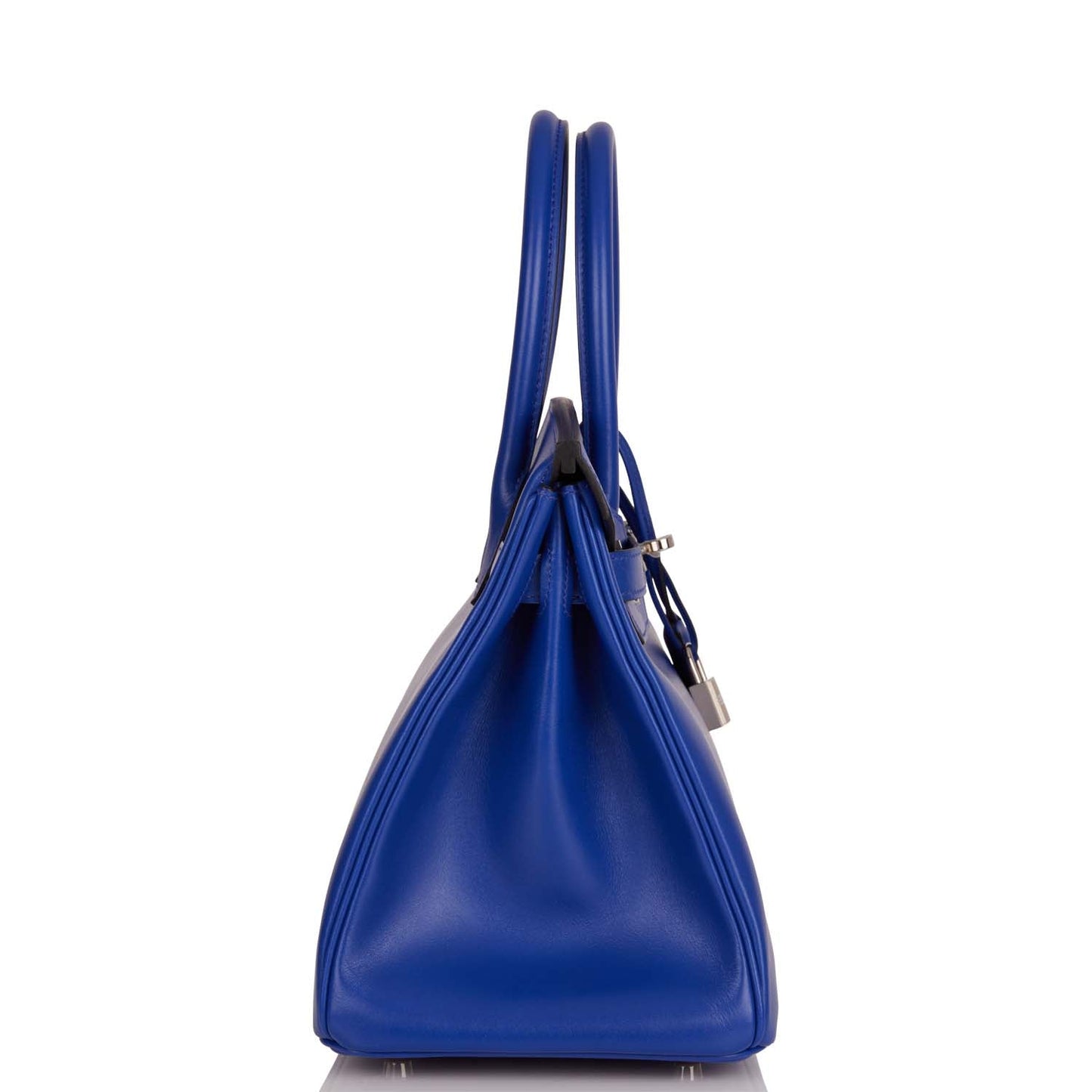 Hermes Birkin Bleu Electric Tadelakt Palladium Hardware Handbag Travel Bag