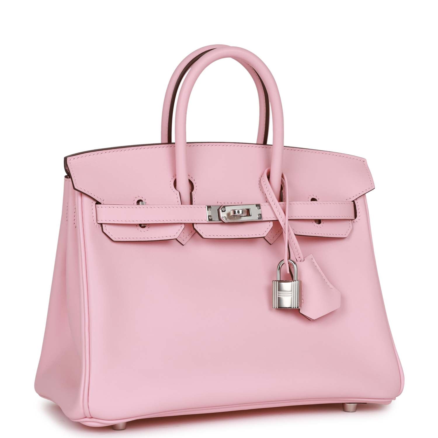 Hermes Birkin Rose Sakura Swift Palladium Hardware Handbag Travel Bag Hardware 2