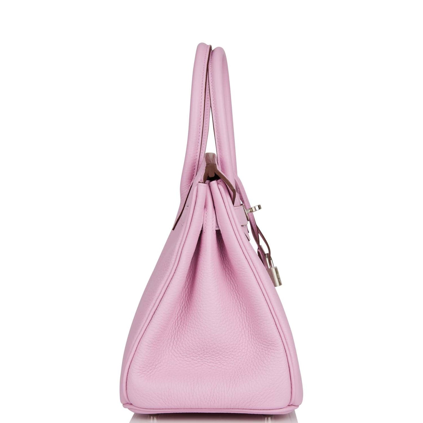 Hermes Birkin Mauve Sylvestre Clemence Palladium Hardware Handbag Travel Bag Palladium Hardware